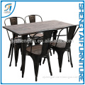 Alibaba hot sale wooden oblong dining table